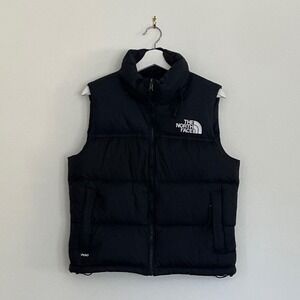 The North Face Womens Nuptse 700 Down Puffer Vest Black Size Medium 0492